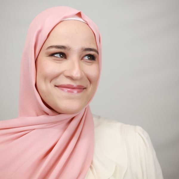 Apricot Textured Chiffon